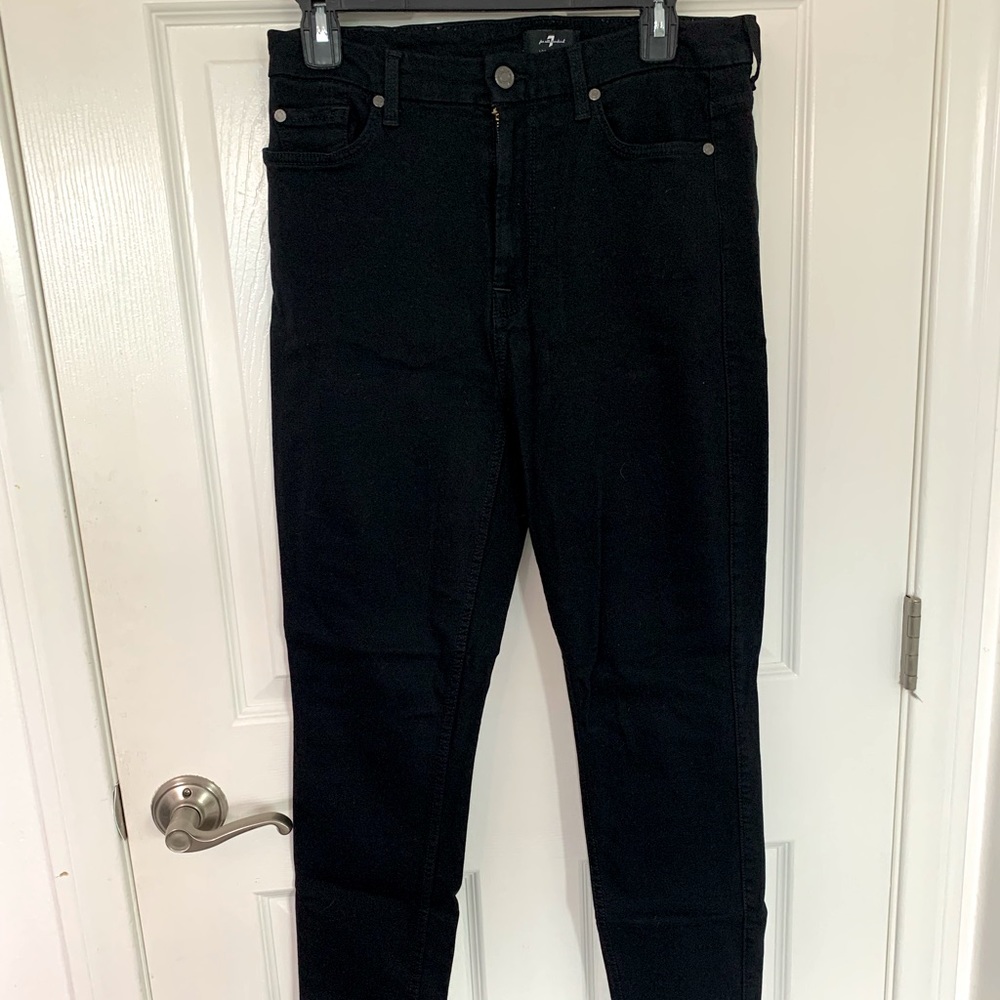 7 for all Mankind black skinny jeans - worn twice